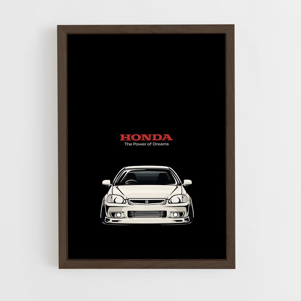 Poster Civic type projecteurs – affiche Honda (vue 5)
